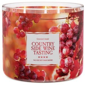 NWT Goose Creek Countryside Wine Tasting 3-Wick Candle